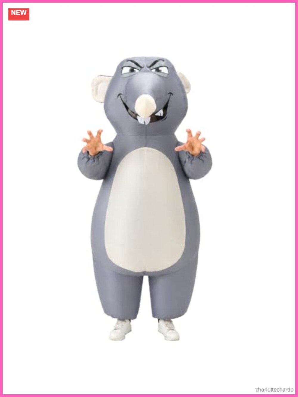 Adult Inflatable Rat Costume Blow Up Halloween Cosplay